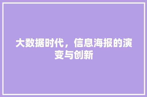 大数据时代，信息海报的演变与创新