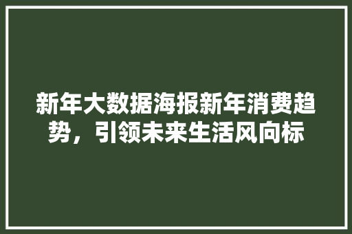 新年大数据海报新年消费趋势，引领未来生活风向标  第1张