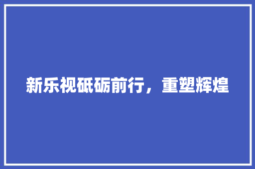 新乐视砥砺前行，重塑辉煌