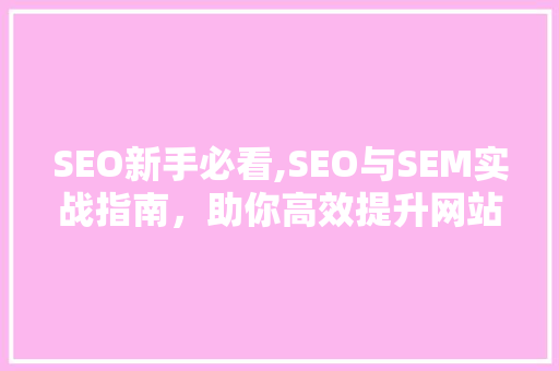 SEO新手必看,SEO与SEM实战指南，助你高效提升网站排名与流量