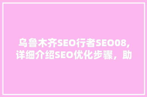 乌鲁木齐SEO行者SEO08,详细介绍SEO优化步骤，助力企业腾飞