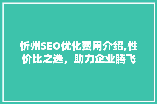 忻州SEO优化费用介绍,性价比之选，助力企业腾飞