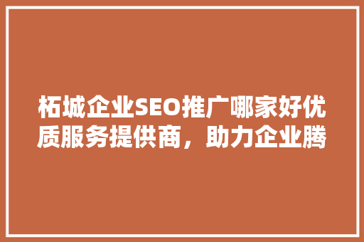 柘城企业SEO推广哪家好优质服务提供商，助力企业腾飞