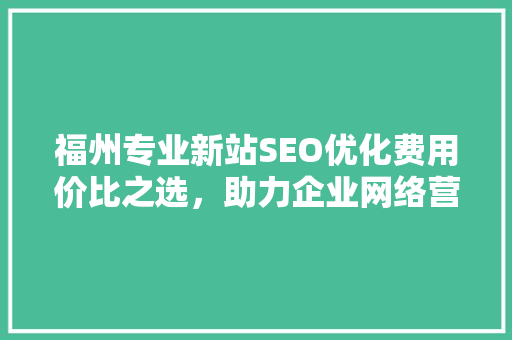 福州专业新站SEO优化费用价比之选，助力企业网络营销腾飞