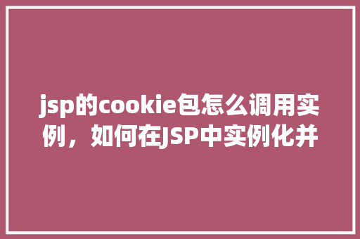 jsp的cookie包怎么调用实例，如何在JSP中实例化并调用Cookie包  第1张